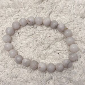 White Opalite bracelet- birth stone- October